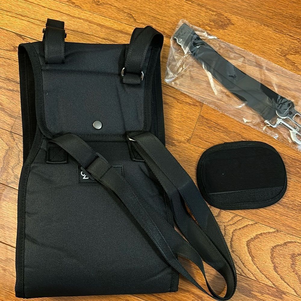 Sleekside large dog harness black.  New